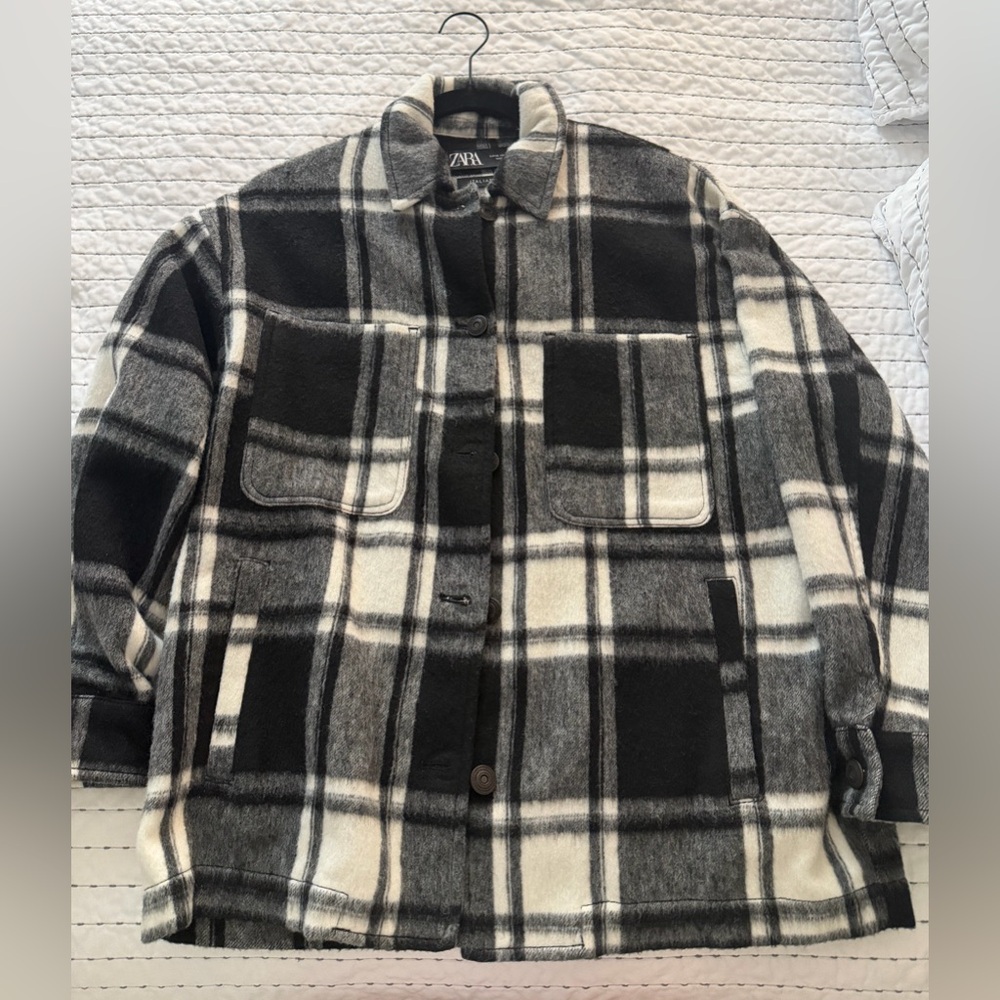 Zara Oversized Flannel Shacket